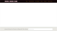Desktop Screenshot of doublebrookfarm.com